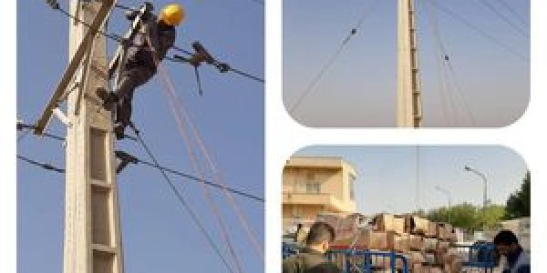 پایان عملیات اجرایی اصلاح و پایدارسازی خطوط برق شبکه آبیاری آبادان