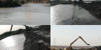 عملیات لایروبی کانالهای آبیاری شبکه آبادان و اروند کنار