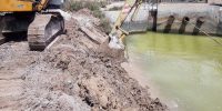 آغاز عملیات ترمیم آبشستگی آبادان ۱