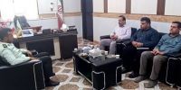 دیدار مدیرعامل با سرهنگ نیسی فرمانده نیروی انتظامی شهرستان حمیدیه