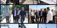 بازدید مدیرعامل شرکت بهره‌برداری از شبکه‌های آبیاری کرخه و شاوور از تأسیسات حوضه کرخه جنوبی (حمیدیه)