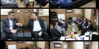 دیدار مدیرعامل شرکت بهره‌برداری از شبکه‌های آبیاری کرخه و شاوور با فرماندار شهرستان حمیدیه