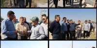 بازدید مدیرعامل شرکت بهره‌برداری از شبکه‌های آبیاری کرخه و شاوور از سد خیرآباد