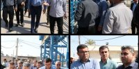 بازدید مدیرعامل شرکت بهره‌برداری از شبکه‌های آبیاری کرخه و شاوور از سد شاوور
