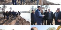 بازدید مدیرعامل شرکت بهره برداری از شبکه های آبیاری کرخه و شاوور از روند عملیات لایروبی نهر خروم