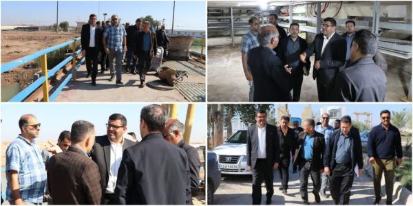 بازدید مدیرعامل شرکت بهره‌برداری از شبکه‌های آبیاری کرخه و شاوور از ایستگاه پمپاژ مارد