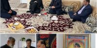 دیدار مدیرعامل شرکت بهره‌برداری از شبکه های آبیاری کرخه و شاوور با خانواده شهید مجتبی بوخضیری در آبادان